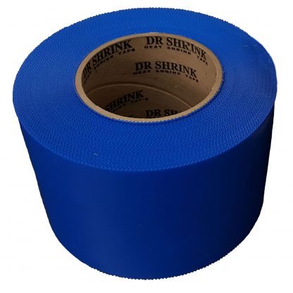 Dr. Shrink Blue 4 inch heat shrink tape with pinked edge