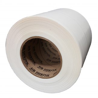 Dr. Shrink White 6 inch heat shrink tape with pinked edge