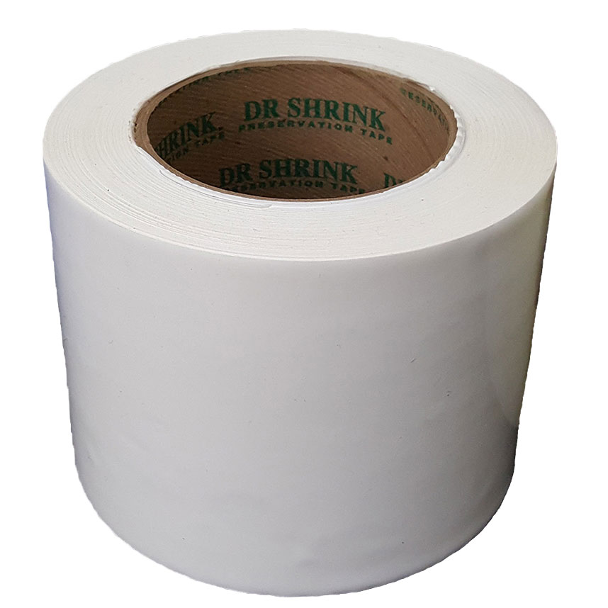 Dr.Shrink DS-714W 108'L x 4"W White Preservation Tape 